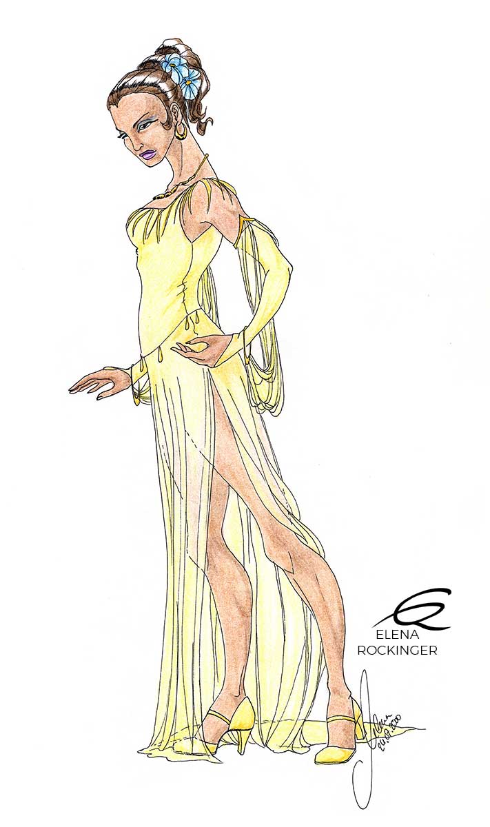 13 drawing figure ink colour pencil character elena rockinger marja s