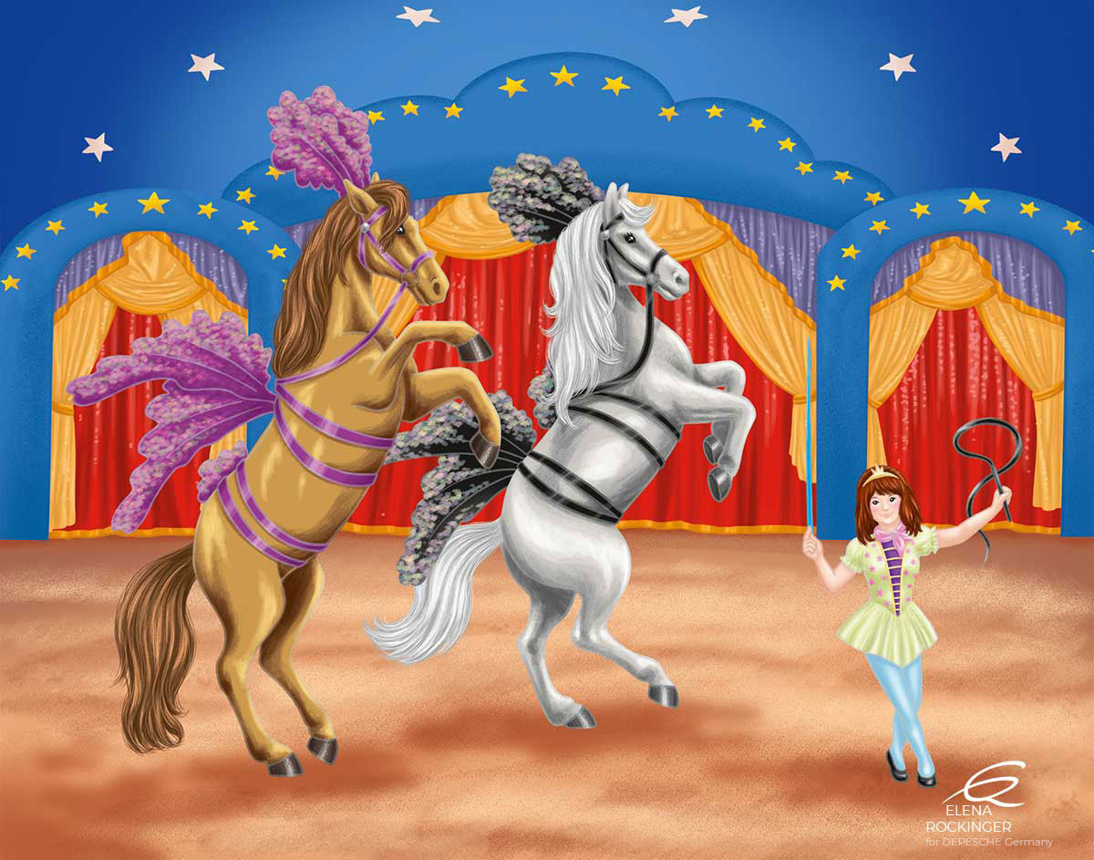 13 Illustration Horse Colouring Book Elena Rockinger 13 S