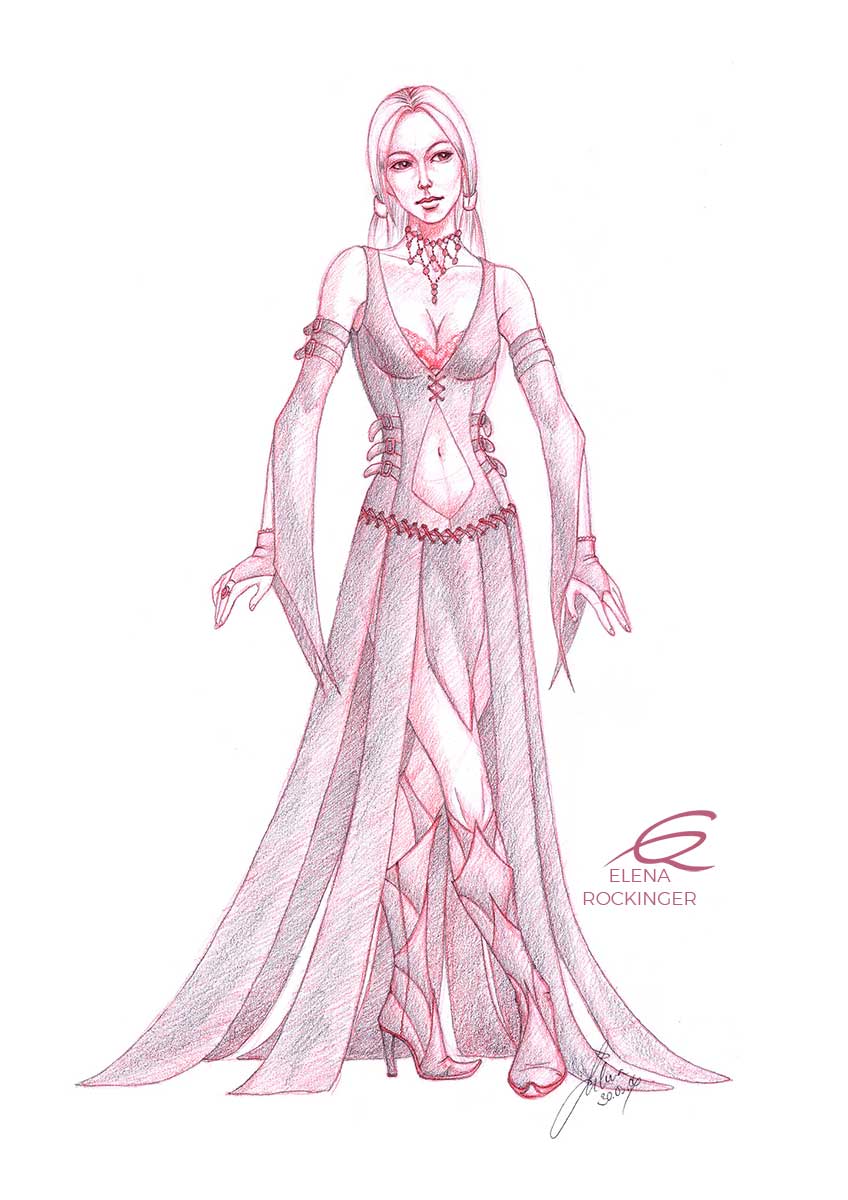 14 drawing figure pencil red character elena rockinger meyl s