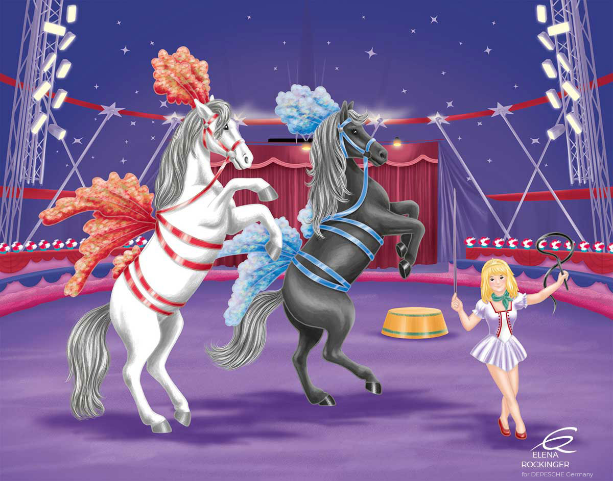 14 Illustration Horse Colouring Book Elena Rockinger 14 S