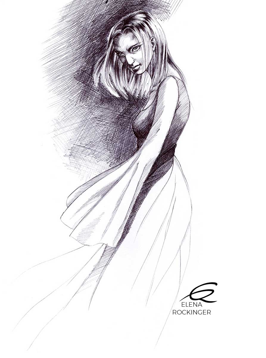 15 drawing figure ballpen character elena rockinger mjuki s