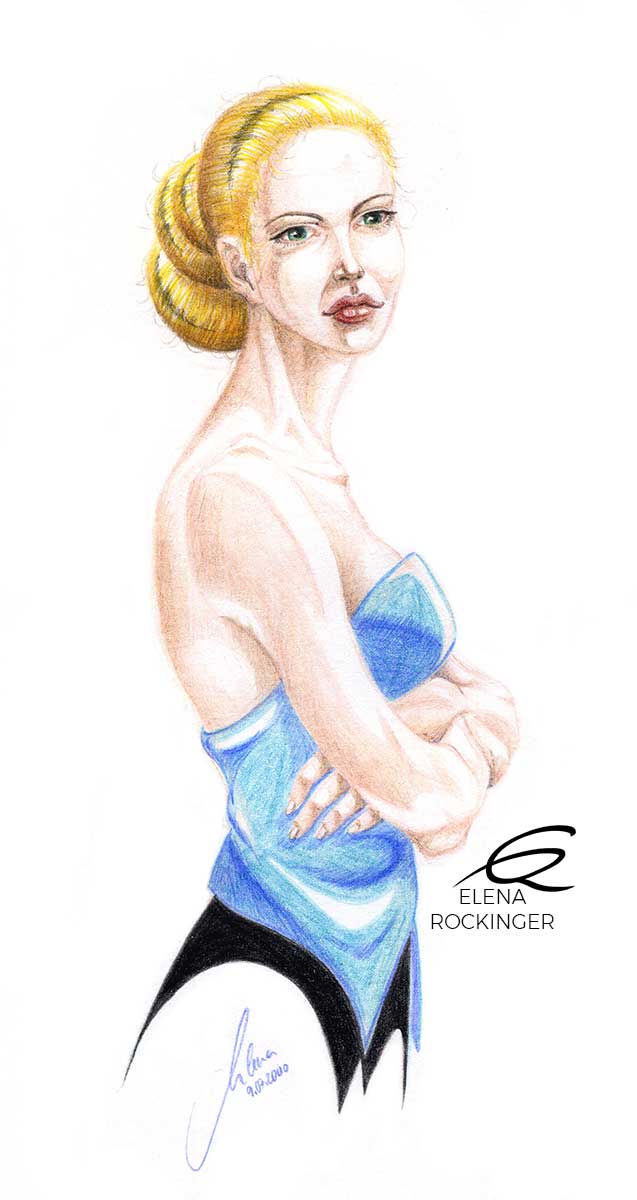 15 drawing figure colour pencil character elena rockinger yasire s