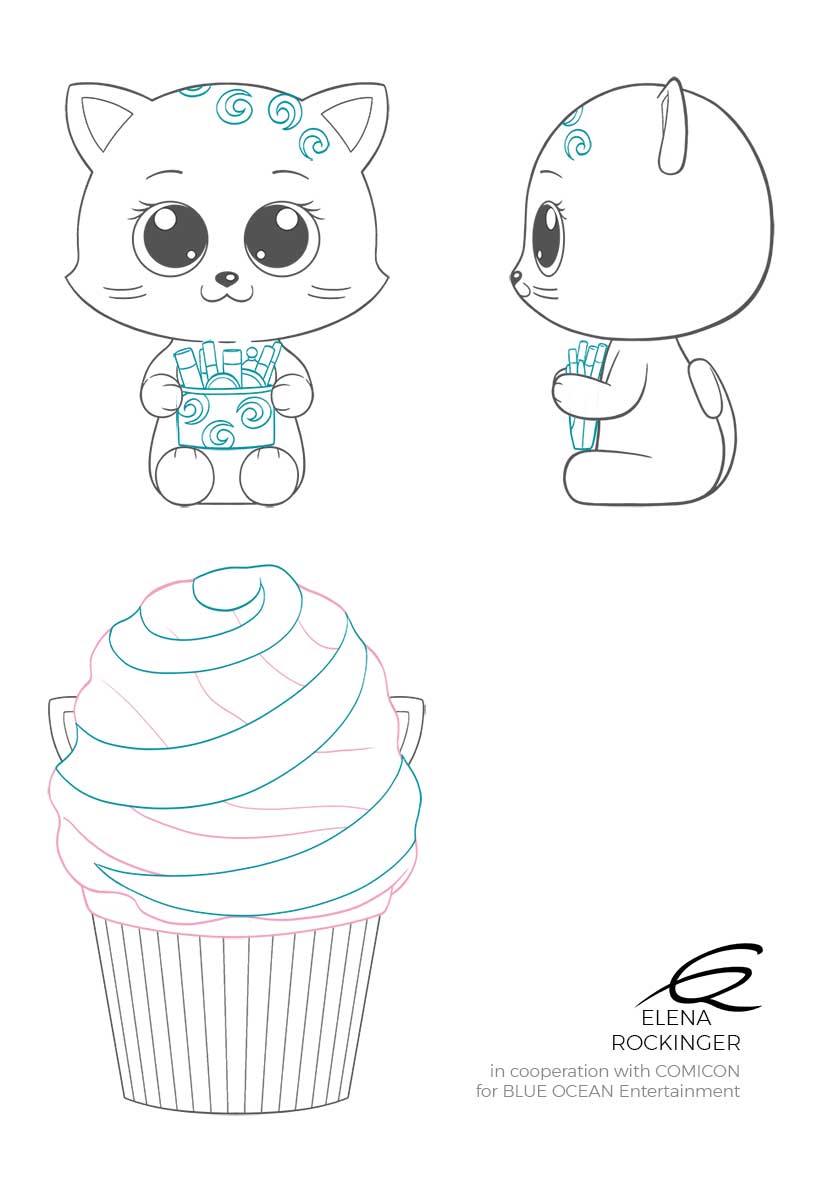 Toy Design — Archive 16 Concept Design Cupcake Cats S4 Elena Rockinger Beauty
