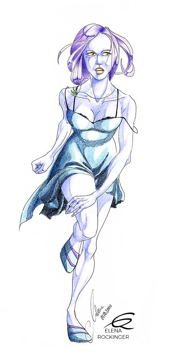 16 drawing figure ink colour pencil character elena rockinger niyeb s