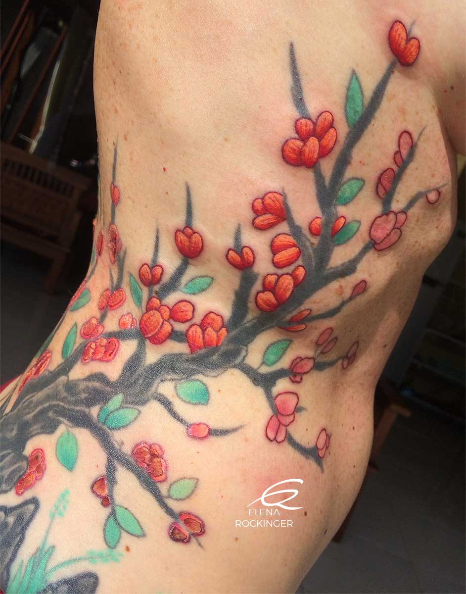 16 Tattoo Side Colour Refresh Petals Elena Rockinger S