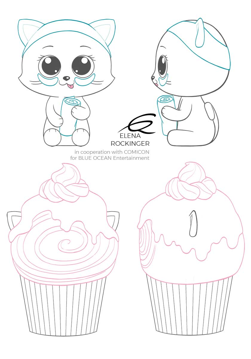 Toy Design — Archive 17 Concept Design Cupcake Cats S4 Elena Rockinger Yogy
