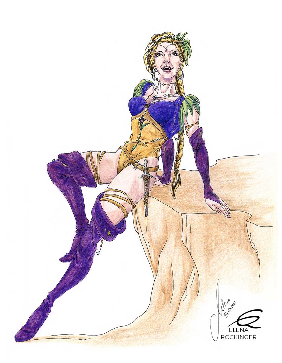 17 drawing figure ink colour pencil character elena rockinger salive s