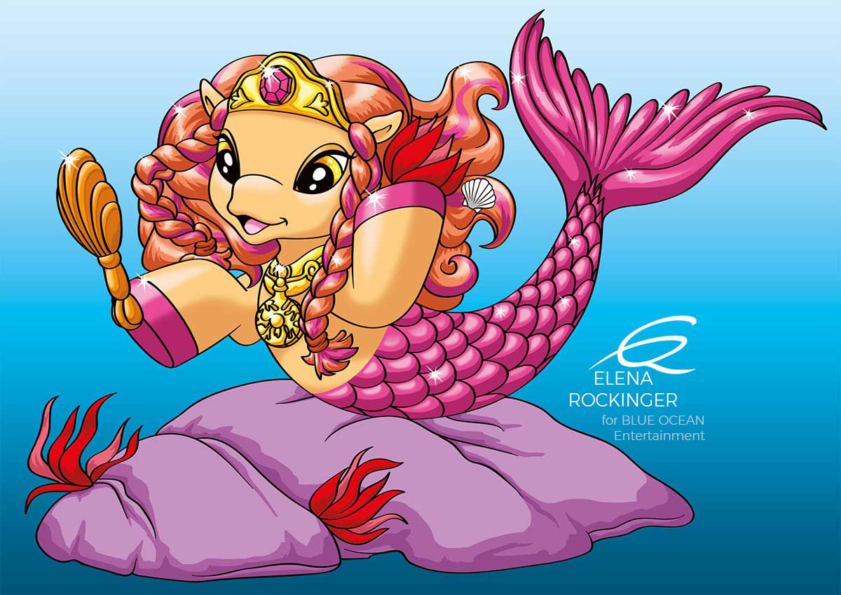 19 Filly Illustration Mermaids 1201 Violet Elena Rockinger S