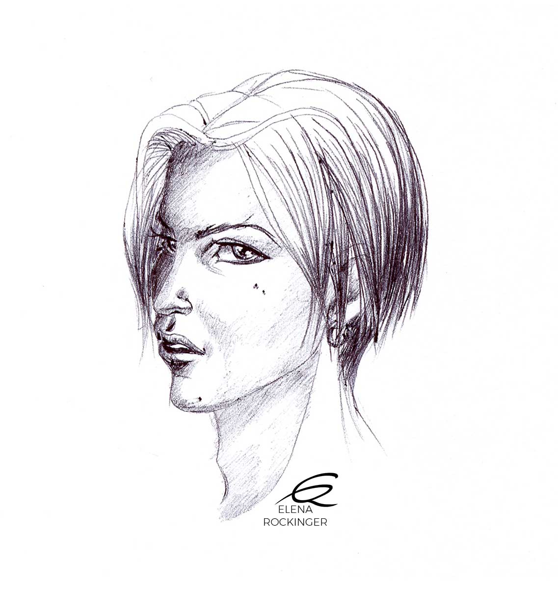 20 drawing figure ballpen character elena rockinger portup s