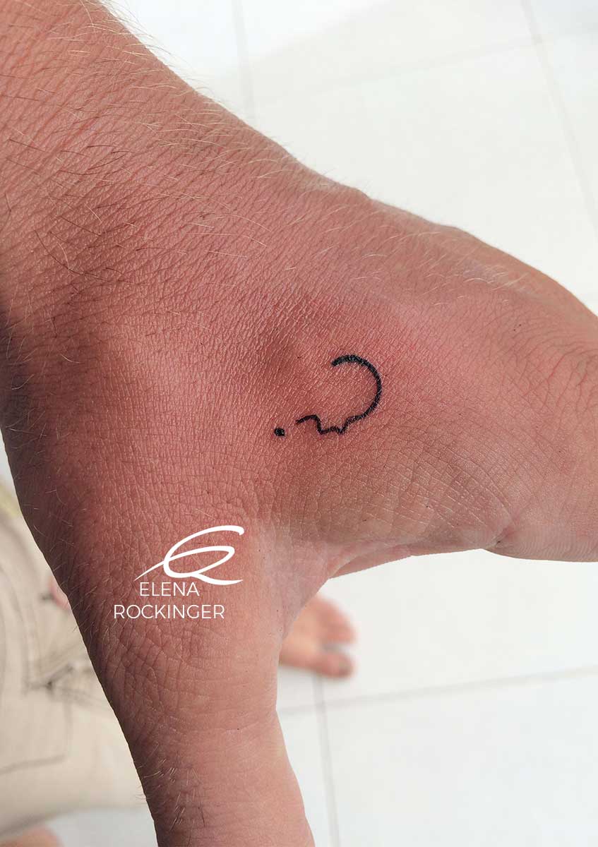 21 Tattoo Hand Questionmark Head Elena Rockinger S