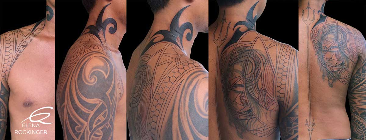 25 Tattoo Freeflow Neck Back Maori Coverup Elena Rockinger S