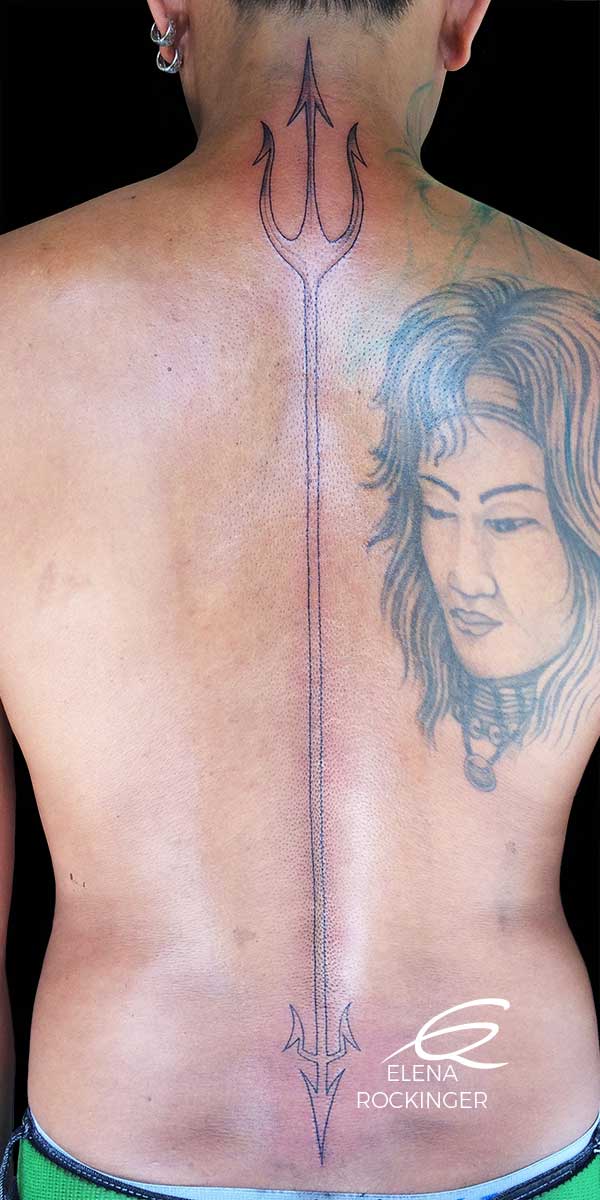 25a Tattoo Maori Freestyle Coverup Trident Elena Rockinger S