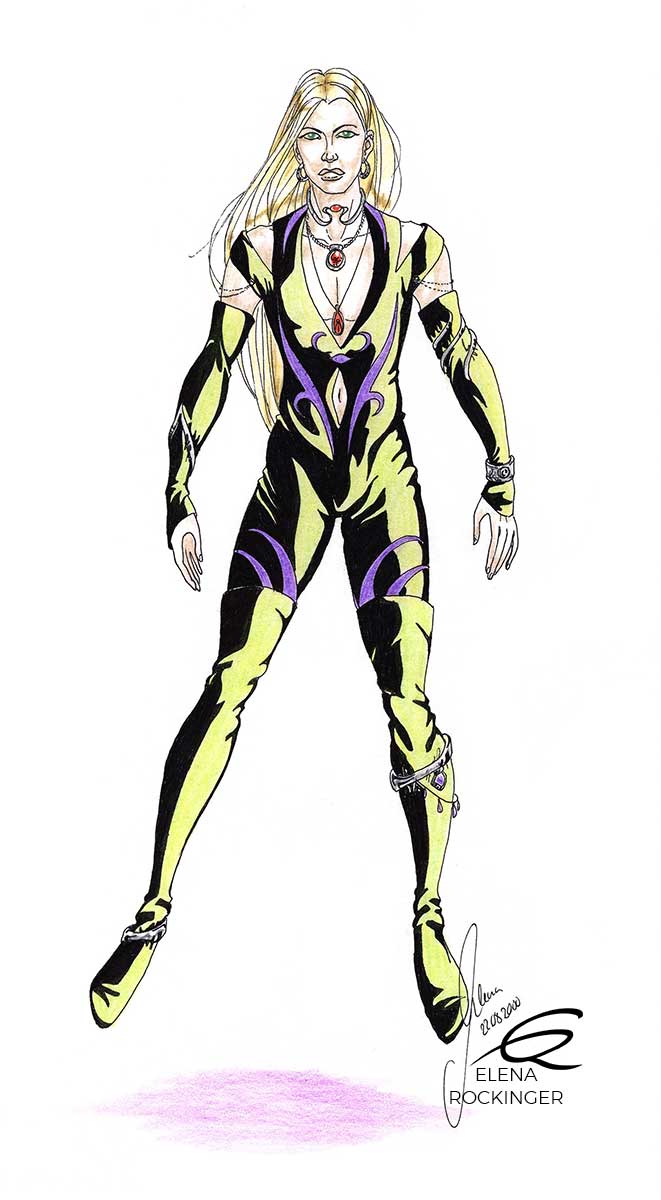 27 drawing figure ink colour pencil character elena rockinger yomy s