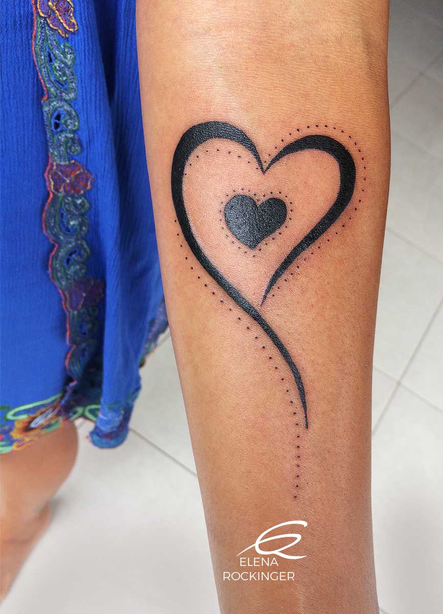 29 Tattoo Arm Heart Love Family Elena Rockinger S