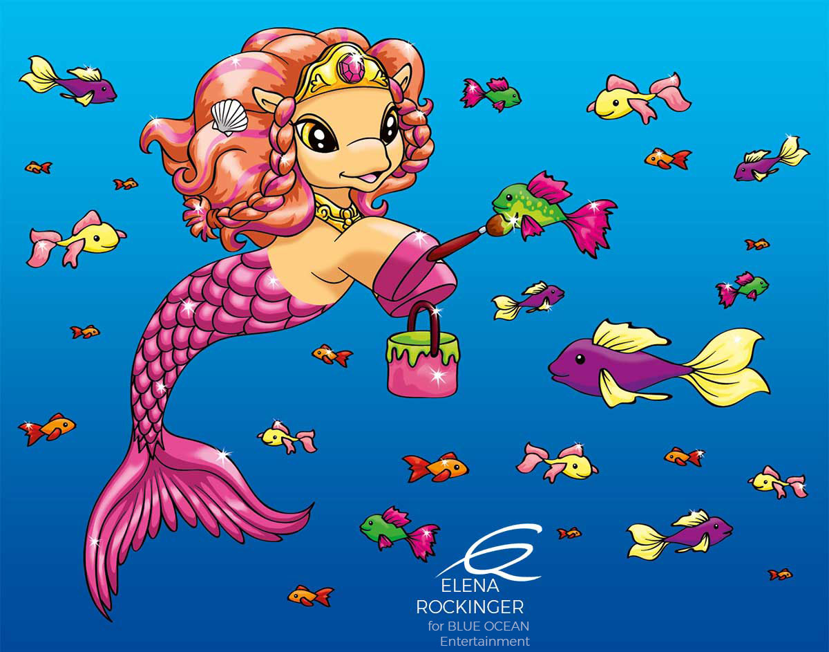 30 Filly Illustration Mermaids 1202 Violet Elena Rockinger S