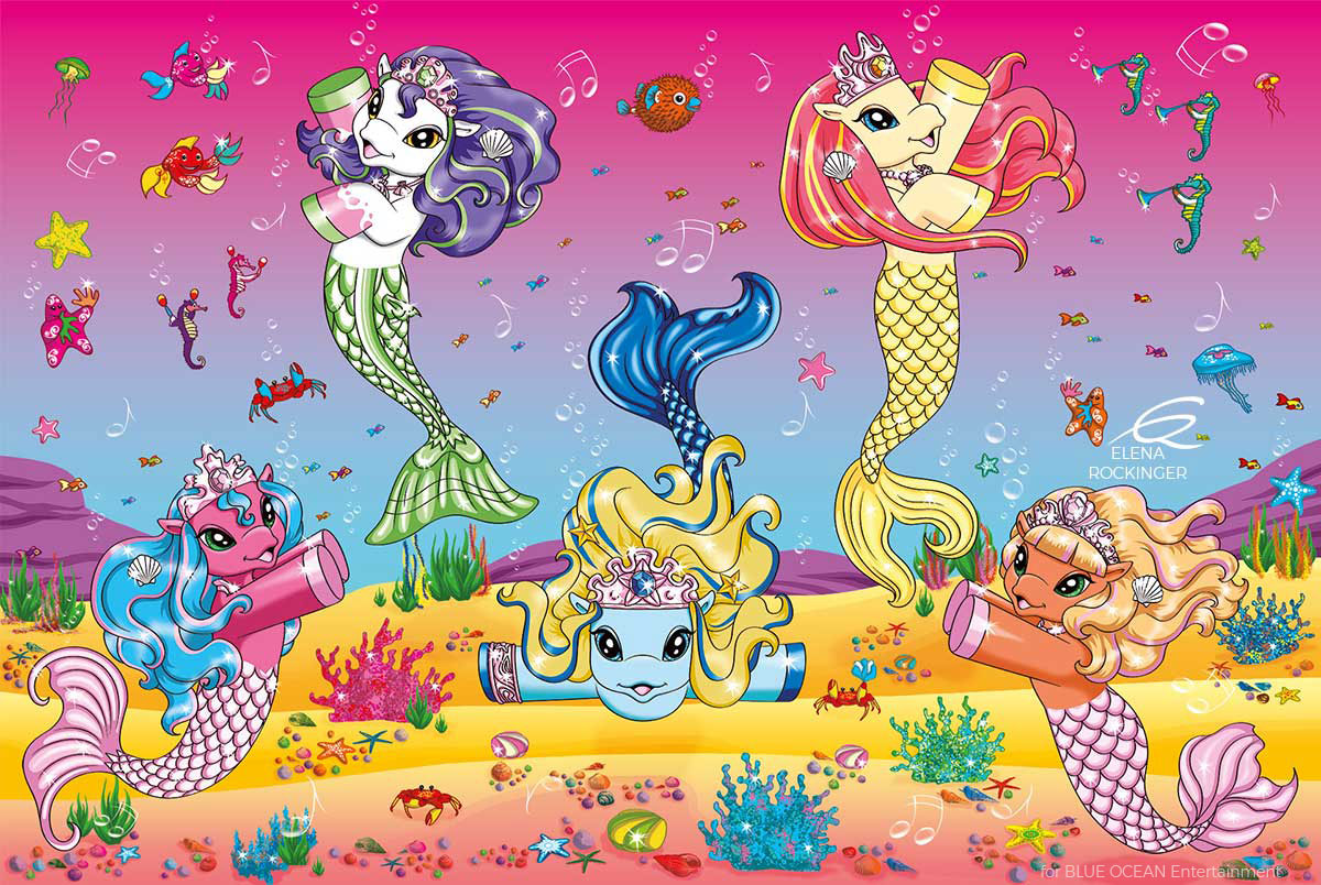 34 Filly Poster Illustration Mermaids 1301 Elena Rockinger S