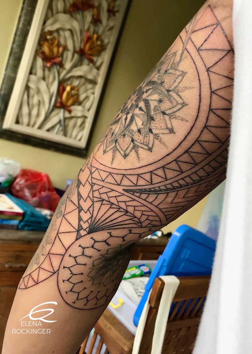 42 Tattoo Arm Mandala Maori Geometric Freehand Elena Rockinger S
