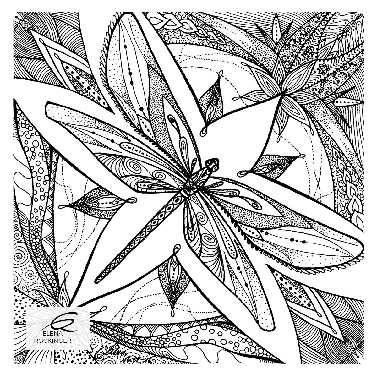 03 Illustration Ink Colouring Book Elena Rockinger Love Mandala 03 S