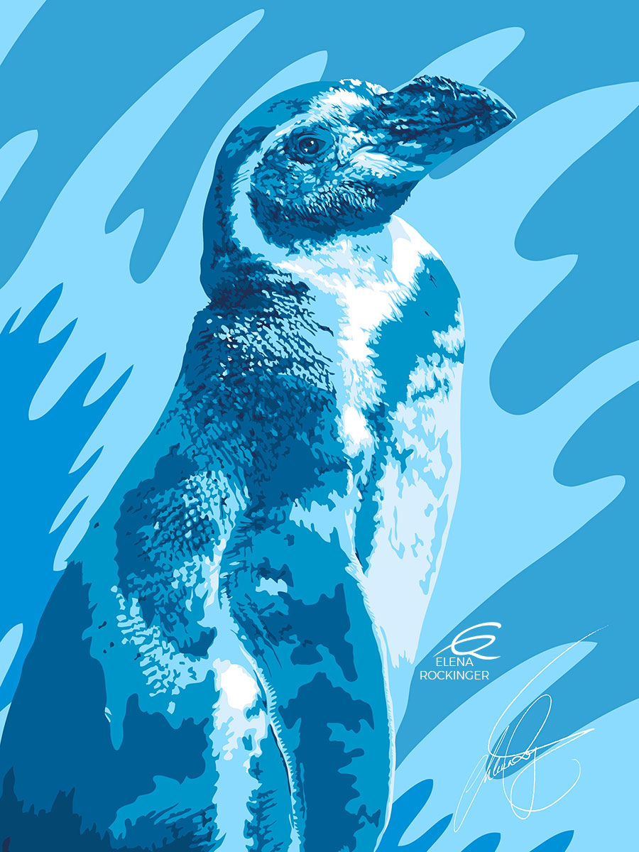 03 Portrait Illustration Pop Art Elena Rockinger Pingu S