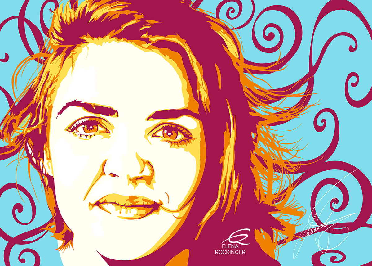 05 Portrait Illustration Pop Art Elena Rockinger Natacha S