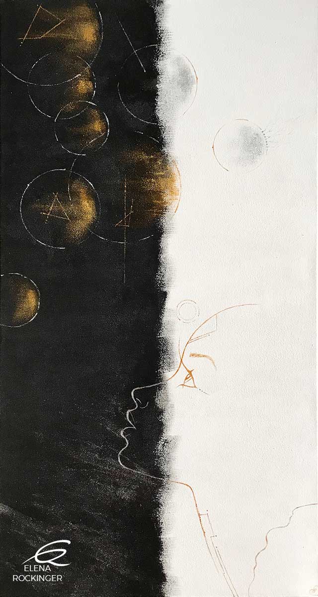 Paintings — Exhibition 07 Painting Acrylics Canvas Elena Rockinger The Dreamer 1 S