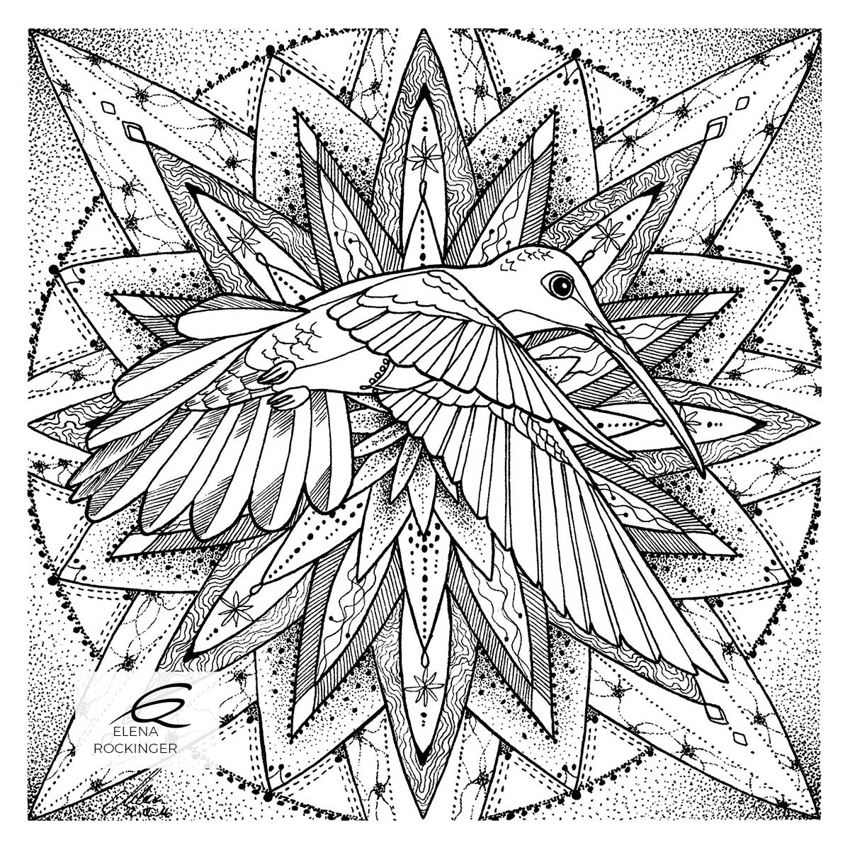 09 Illustration Ink Colouring Book Elena Rockinger Love Mandala 09 S