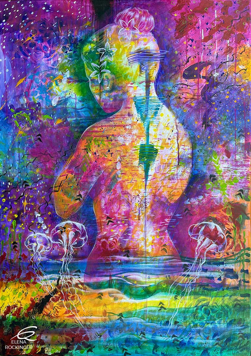 Paintings — Exhibition 09 Painting Acrylics Canvas Elena Rockinger Gaia Mother Of All 1 S