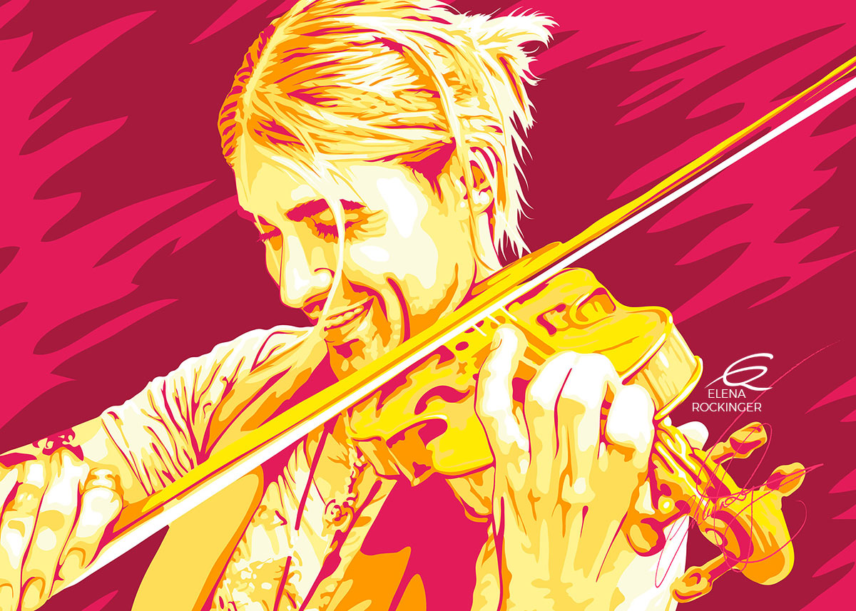 28 Portrait Illustration Pop Art Elena Rockinger 28 Vector David Garret S