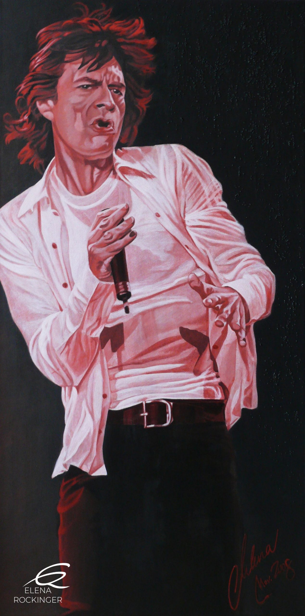 08 Portrait Painting Canvas Music Elena Rockinger Mick Jagger S Scaled
