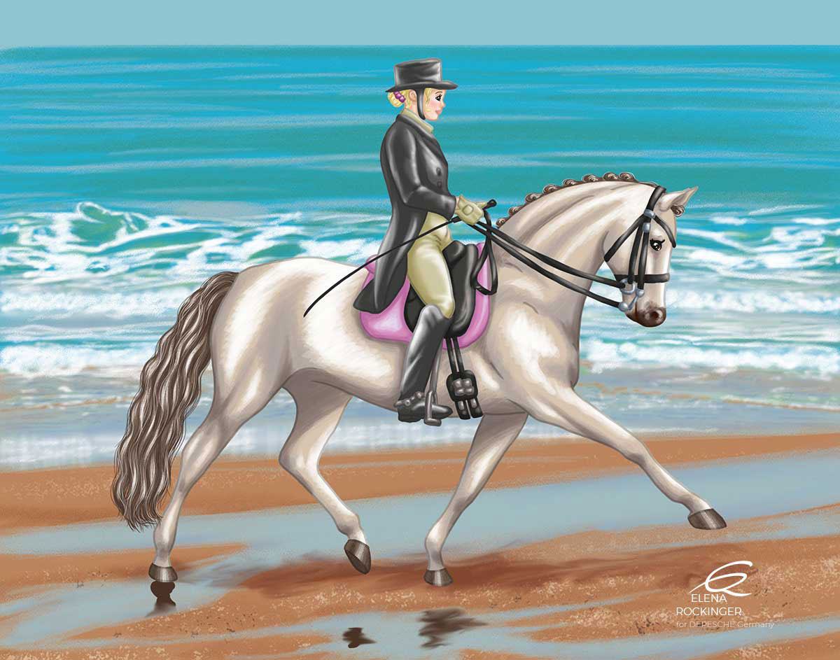 10 Illustration Horse Colouring Book Elena Rockinger 10 S